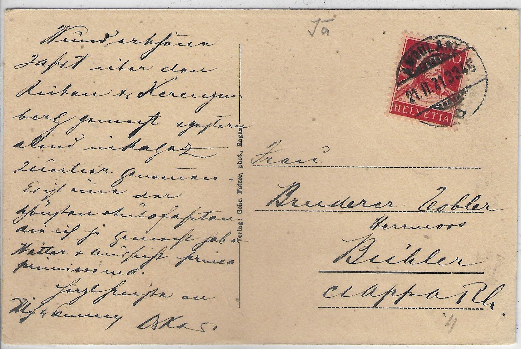 Cartoline postali: Mitte der Taminaschlucht bei Bad Pfäfers – Usato da Ettingen venduto da Kartenplanet 1