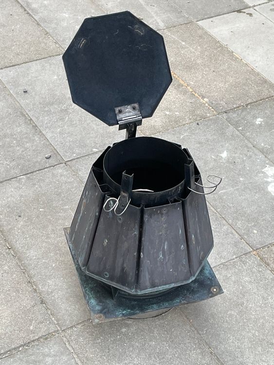 Kaminhut 250mm Edelstahl - Dachhaube Regenschutz Rund