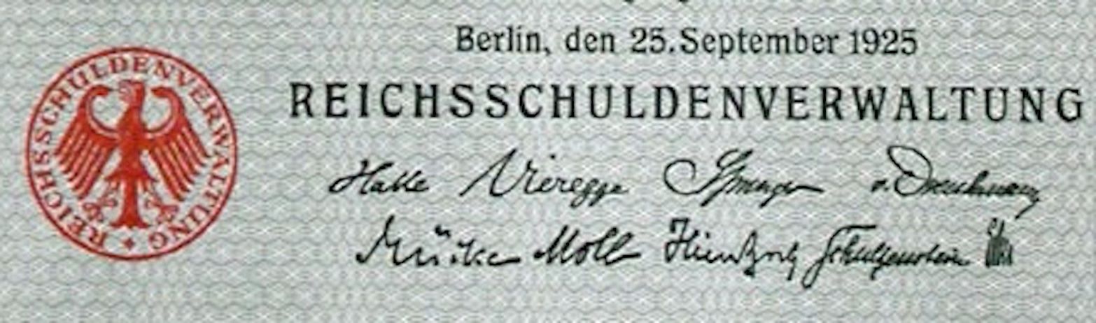 Documenti: Deutsches Reich, Berlin - 1925 – Usato da Solothurn venduto da Sgasche 1