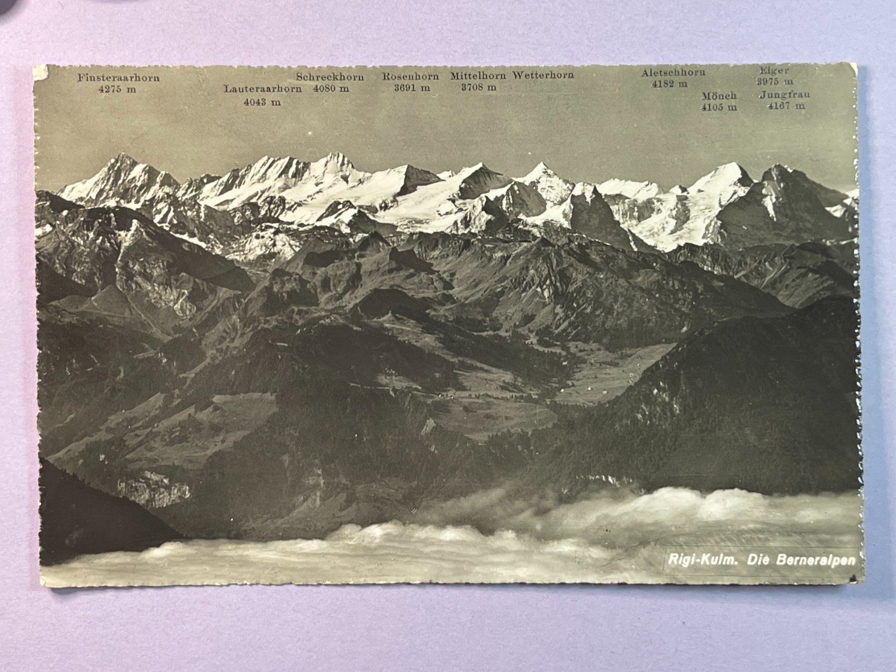 Cartes postales: Rigi-Kulm - Die Berneralpen – D'occasion à Steg VS par _vinci_