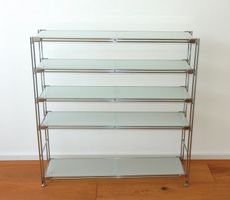 Original « Balton » Regal mit 5 Glastablaren