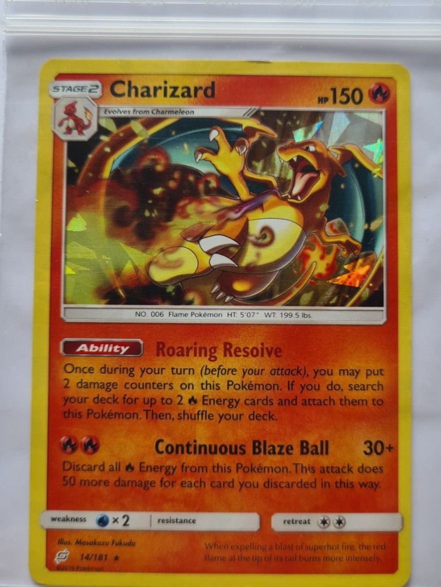 Pokémon Carte collezionabili: Pokemon, Charizard, Stage 2, Booster, Rare, 2019 – Nuovo (secondo la descrizione) da Winkel venduto da Heuresis