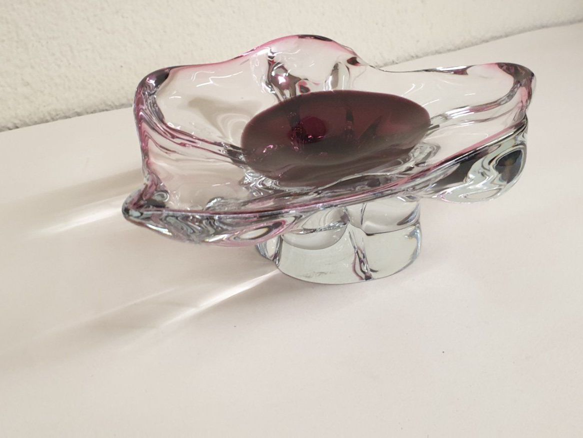 Piatti di portata: Schwere Glasschale Blattform – Usato da Emmen venduto da Brockofsky 2