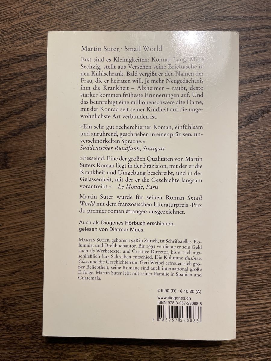 Bücher: Martin Suter - Small World, Roman – Gebraucht aus Arbon von llaauraa 1