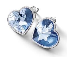 Boucles d’oreilles BACCARAT-Paris „Étoile de mon Cœur“ bleu