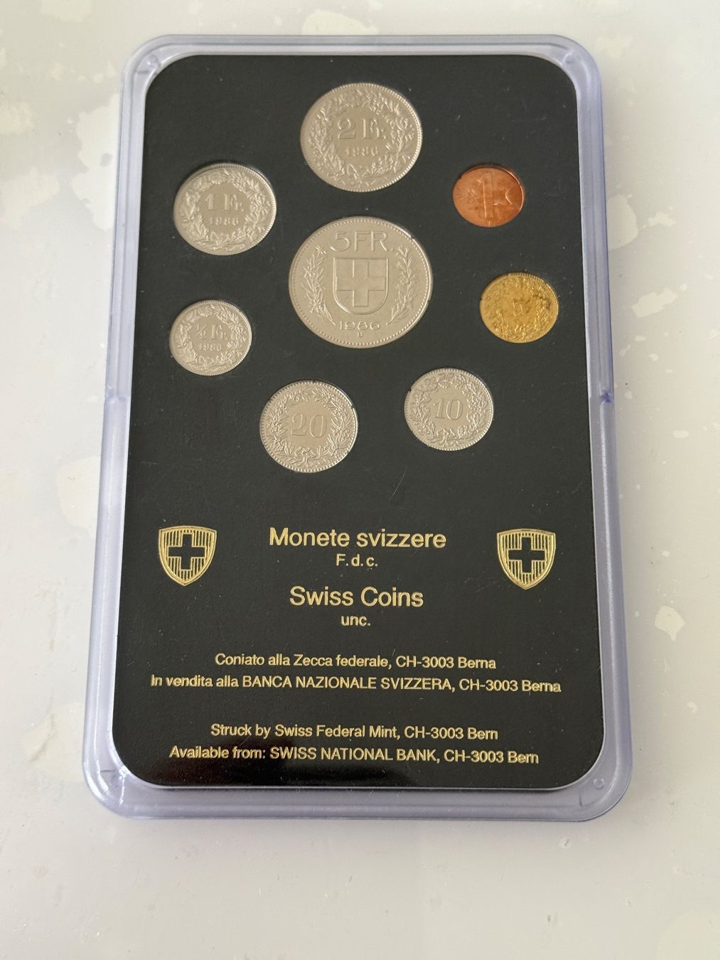 Tutti le monete: Schweizer Münzsatz 1986  Stempelglanz – Nuovo (secondo la descrizione) da Wallisellen venduto da SWISS_SILVER1 1