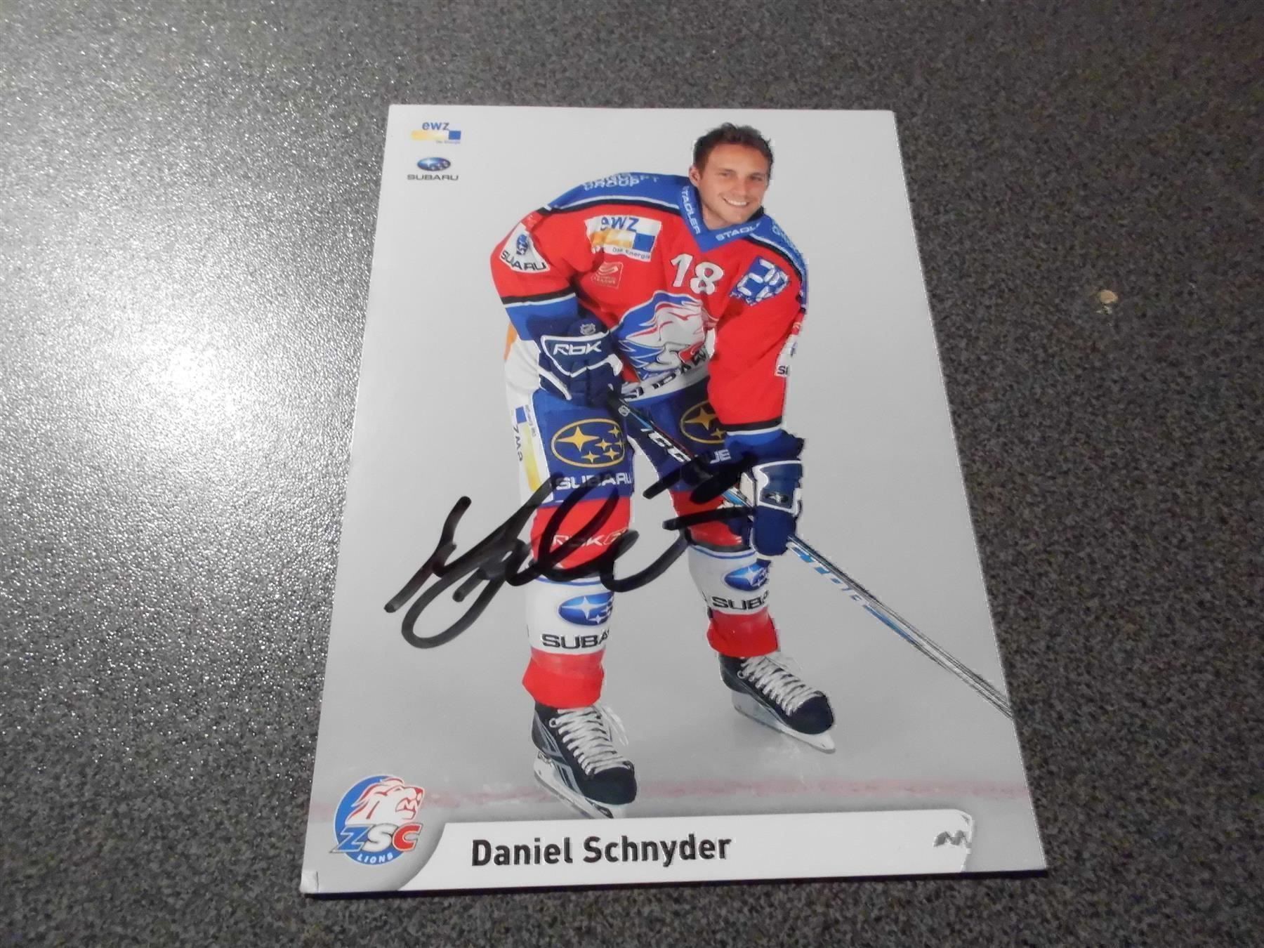 Autographes: ZSC-Autogrammkarte Daniel Schnyder – D'occasion à Zürich par Motzkuh