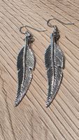 Ohrringe Feder in Silber.Modeschmuck.