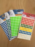 Etiketten Rund, 8mm, Mehrfarbig, 4 Packungen