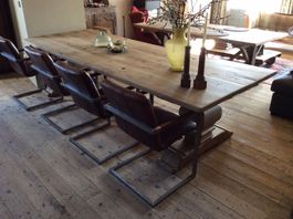 Esstisch alte Eiche 300x100x75 cm Altholz Eiche