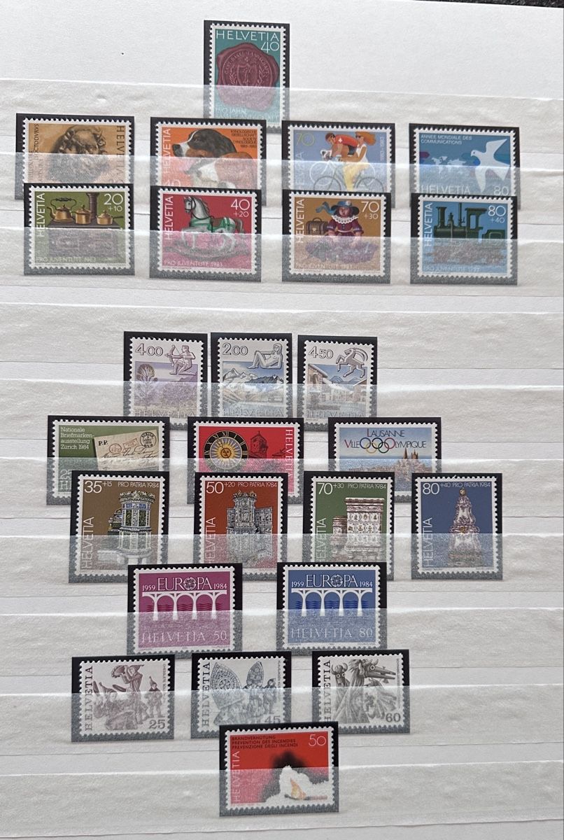 Tutti i francobolli: Schweizer Briefmarken - neu – Nuovo e nell'imballaggio originale da Volketswil venduto da tgdegma5 4