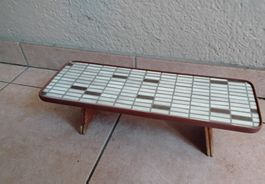 Midcentury Blumenbank Fenstebank gemustert
