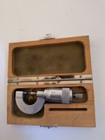 1 Falke Swiss Made Uhrmacher Mikrometer 0-15mm in Holzbox