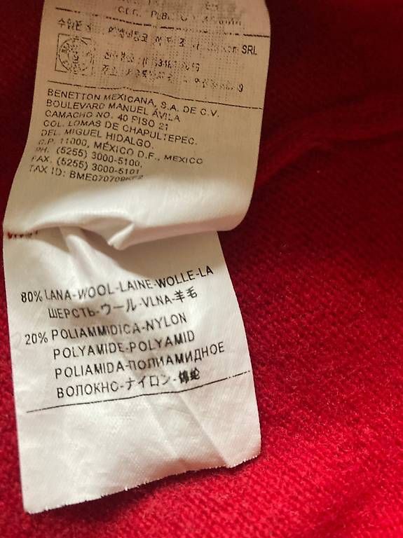 Maglioni & Felpe: Pull Sisley rouge 80% laine 20% polyamide taille M – Usato da Renens VD venduto da chrstn 4