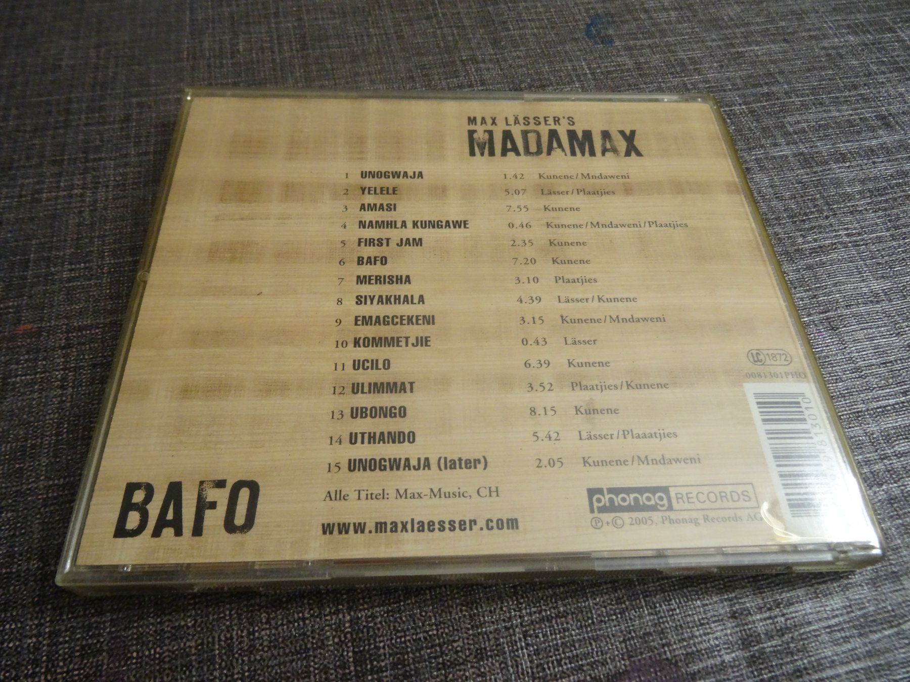 CD: Max Lässers Madamax - Bafo CD – Usato da Olten venduto da Disc-Ausverkauf 1