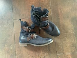 Lederstiefeletten blau von Kämpgen 37 (ähnlich Airstep)