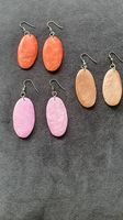 Ohrhänger orange/ rose/bronze