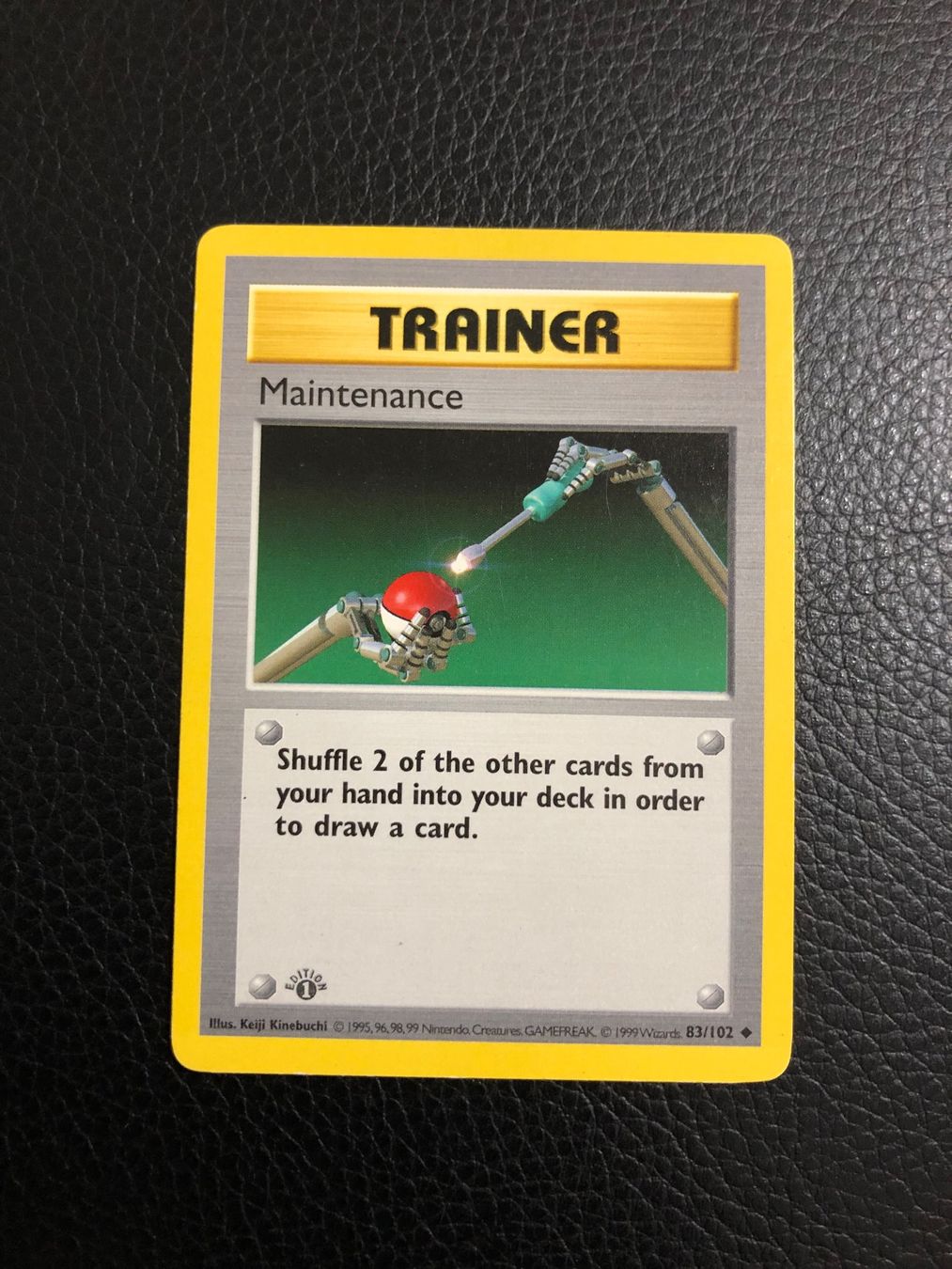 Pokémon Cartes à collectionner: Base Set Shadowless Maintenance 83/102 1st edition Ab 1 – D'occasion à Paradiso par Pkmn10