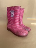 Bottes de pluie fille rose zébré pointure 31 idéal automne
