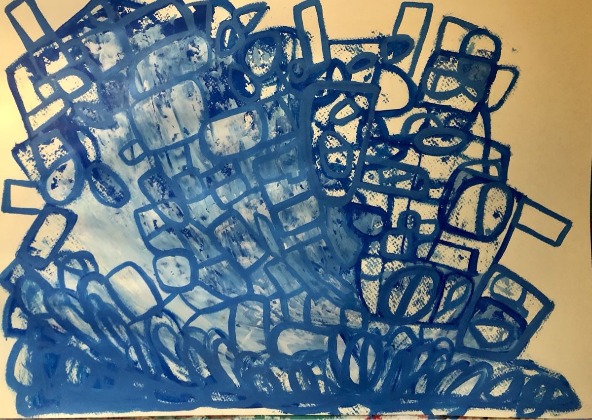 Dipinti: Gemälde abstract 50/70cm – Nuovo e nell'imballaggio originale da Frauenkappelen venduto da MissCadillac