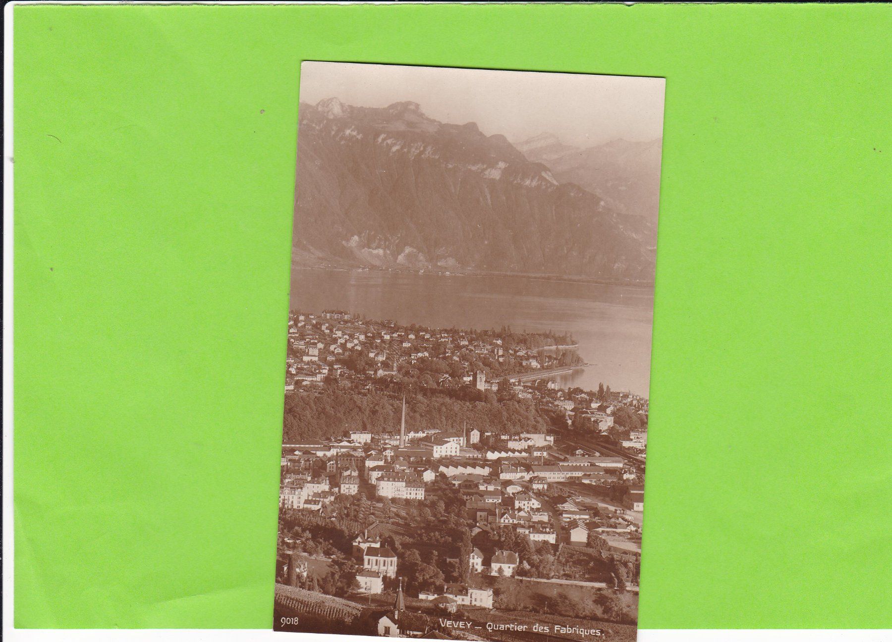Ansichtskarten: Vevey-Quartier des Fabriques – Gebraucht aus St. Peterzell von neckertal