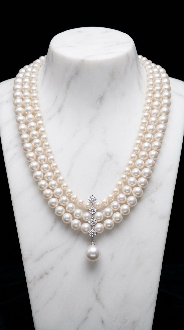 Catenine: SALE 50%!! Collier Studio Perle – Nuovo e nell'imballaggio originale da St-Maurice venduto da Sandrinette123