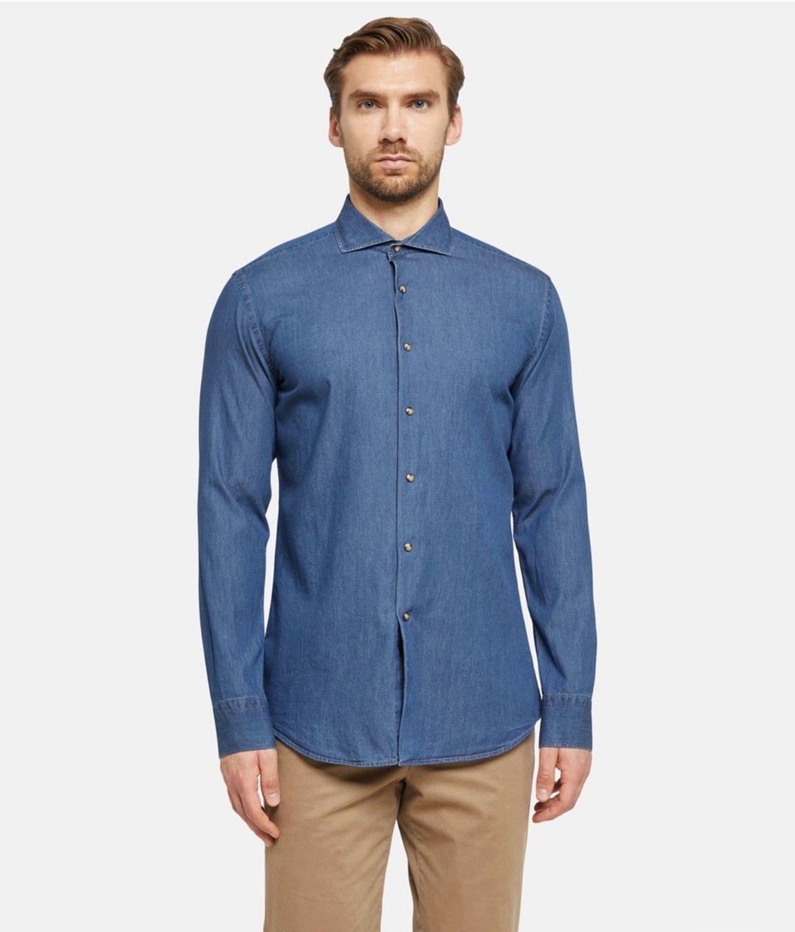 Camicie: Lorenzoni Jeanshemd - Grösse XL – Nuovo e nell'imballaggio originale da Wittenbach venduto da bes_k8vr 1