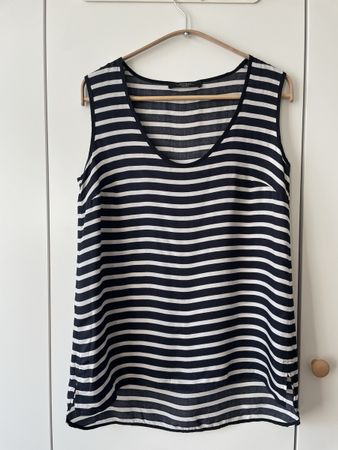 Weekend MaxMara Edles Streifen-Top Gr. 36 (S) – 100% Cupro