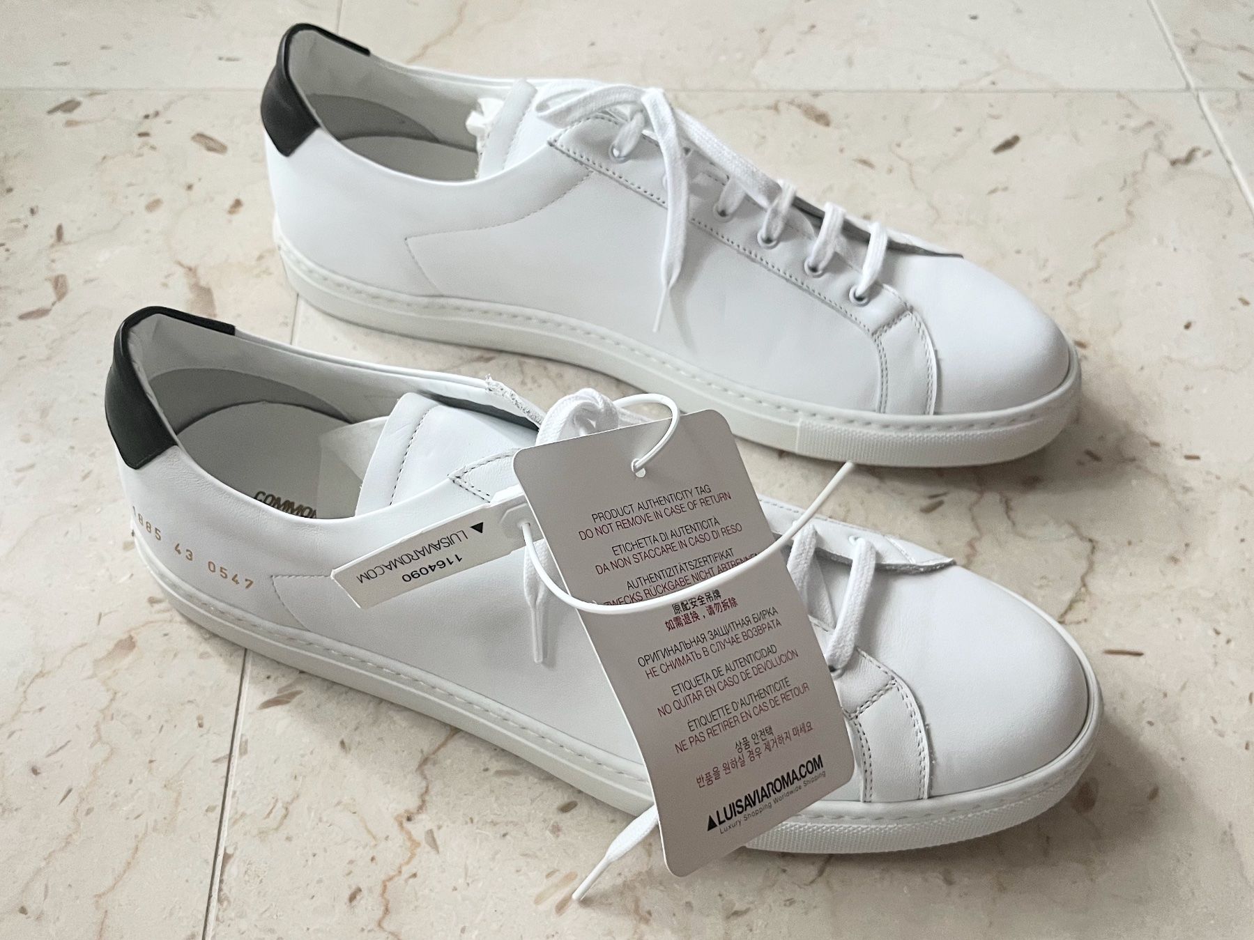 Scarpe da uomo: Common Projects Achilles Retro Leather Sneaker, EU43, NEU – Nuovo e nell'imballaggio originale da Zürich venduto da lou.lisa