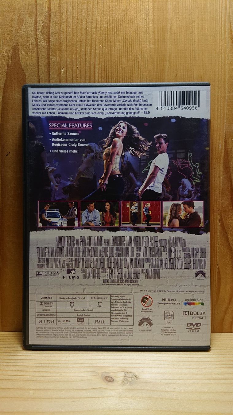 Tutti i DVDs: FOOTLOOSE DVD mit Kenny Wormald – Usato da Wilderswil venduto da Exebub 1