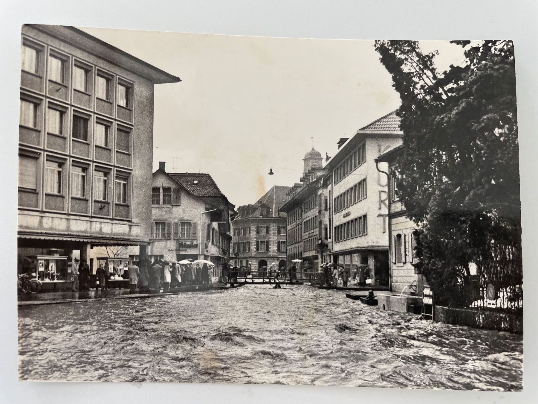 Ansichtskarten: Alte Ansichtskarte Langenthal BE Hochwasser, ca 1960 – Neu (gemäss Beschreibung) aus Stäfa von riccardinho