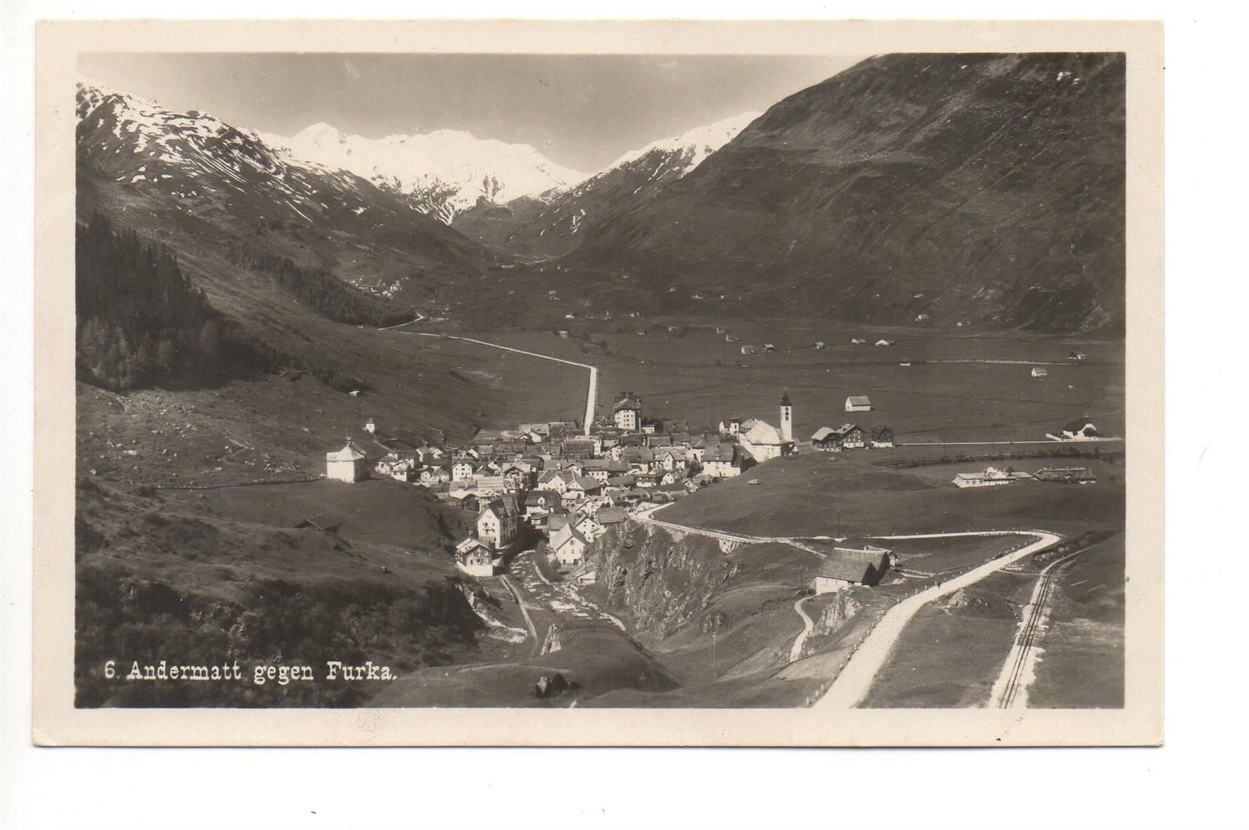 Cartoline postali: ANDERMATT gegen Furka – Nuovo (secondo la descrizione) da Jona venduto da philajona
