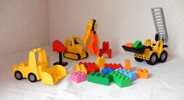 Lego Duplo Baustelle Frontlader, Raupe mit Schaufel,Bagger
