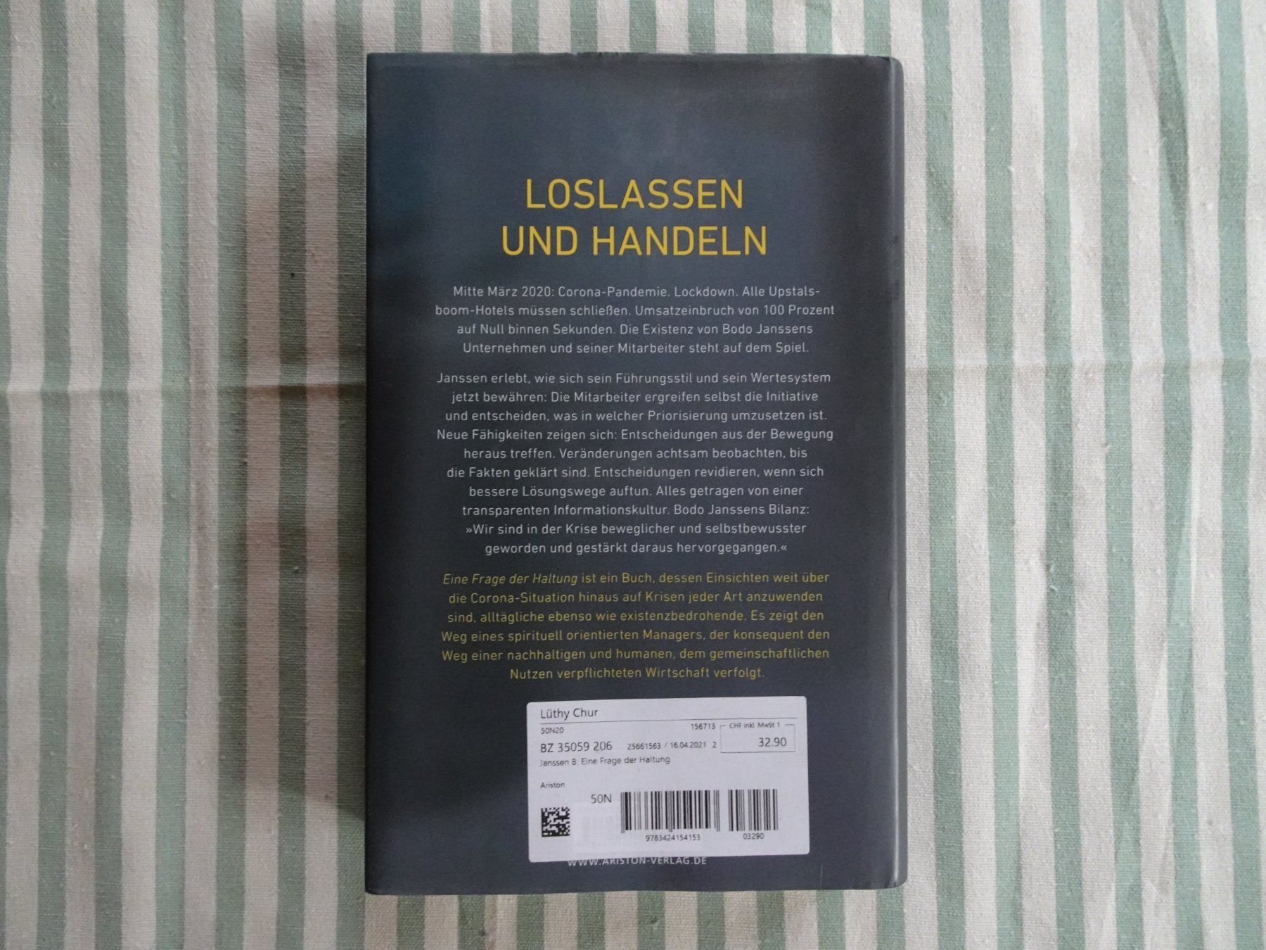 Libri: Bodo Janssen - Eine Frage der Haltung - B 257 – Usato da Küssnacht am Rigi venduto da Bookslove-Divers 1