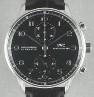 IWC Portugieser schwarz Stahl, IW3714, Komplettset