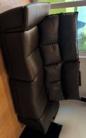 Ledersofa schwarz 2-Sitzer gebraucht elektrisch