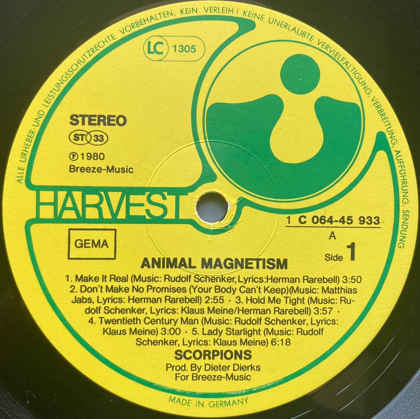 Dischi in vinile: SCORPIONS - ANIMAL MAGNETISM – Usato da Poliez-Pittet venduto da Newtown-Records 3