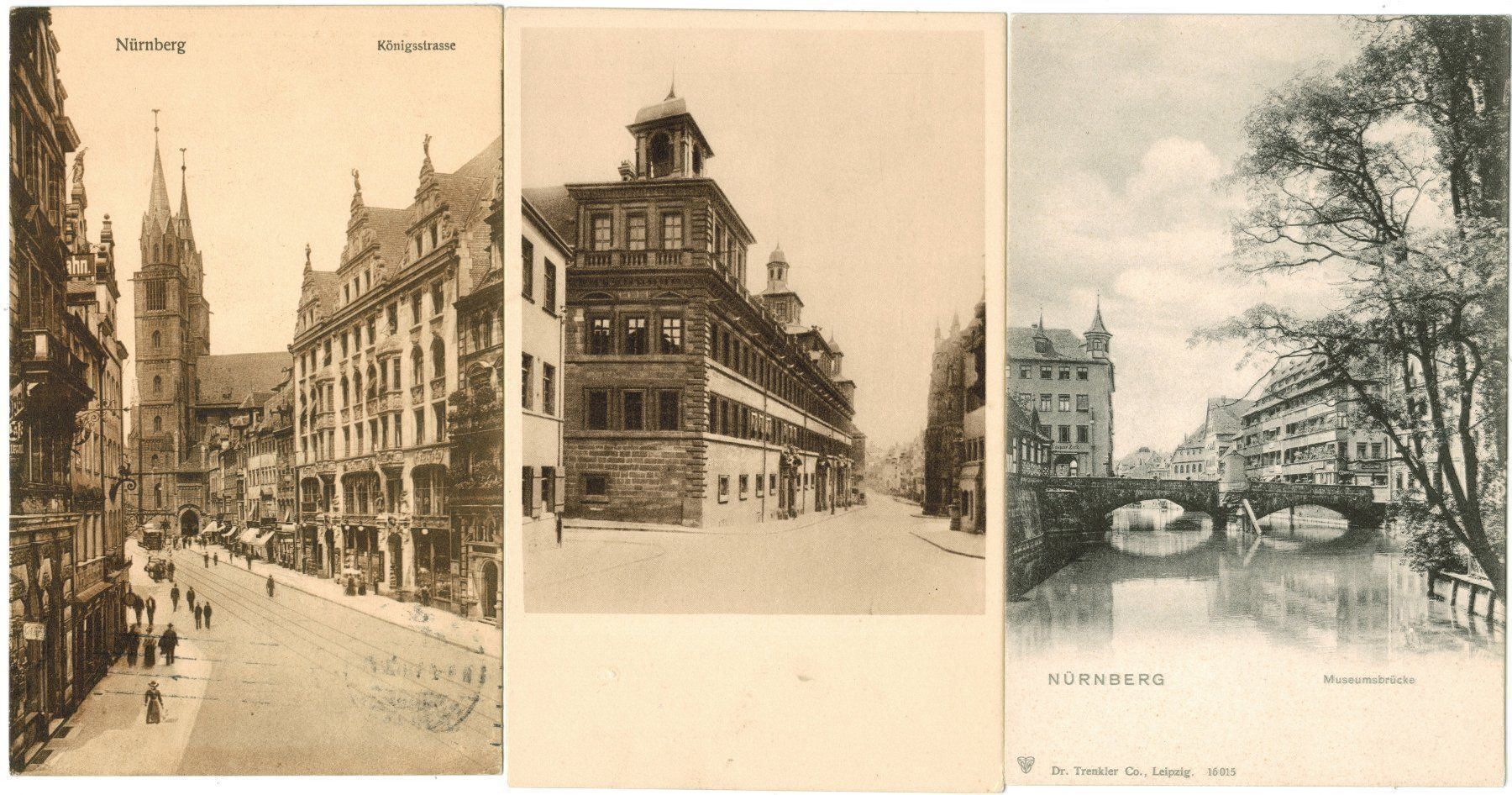 Cartoline postali: 3 AK Nürnberg 1911 +? +? – Usato da Zürich venduto da Tolima194