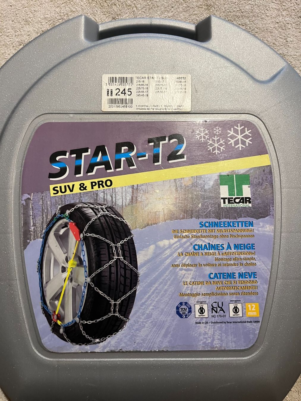 Tecar Chaînes à neige: Chaînes à neige  STAR-T2, SUV & PRO – Neuf avec emballage d'origine à Val-d'Illiez par del_6lmm