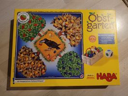 Brettspiel Haba Obstgarten kooperatives Farbwürfelspiel