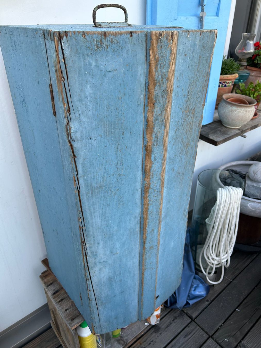 Armadi: Antiker Schrank, hellblau, einzigartig! – Usato da Arbon venduto da pschmid01 3