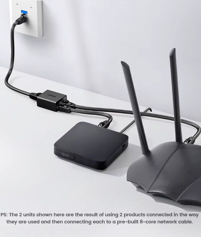 Ugreen Unità & Adattatore: 2x UGREEN Netzwerk Splitter, RJ45 100Mbps – Nuovo e nell'imballaggio originale da Romanshorn venduto da pfimex 2
