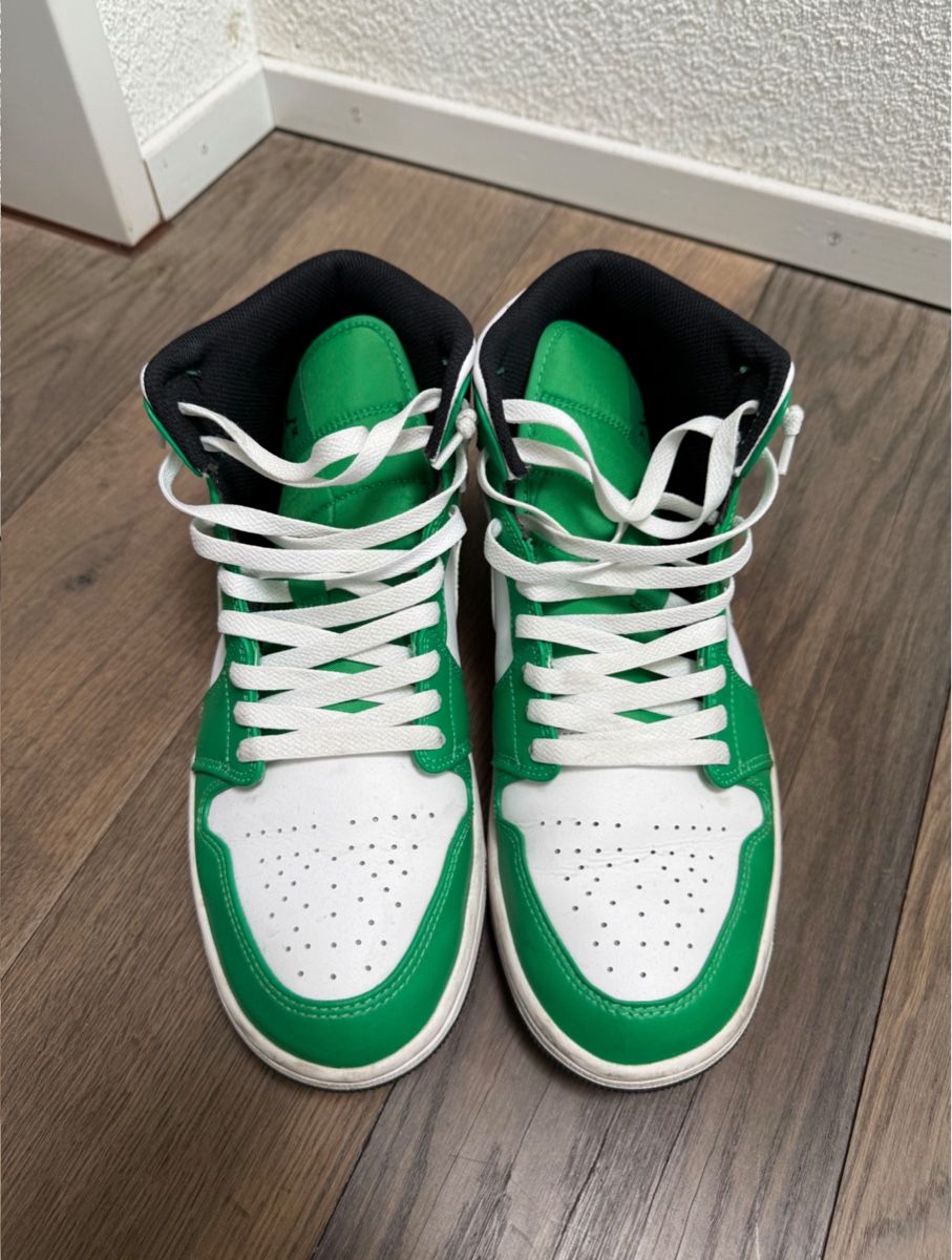 Jordan Scarpe da uomo: Jordans mid grün weiss – Usato da Teufen AR venduto da Pusteblume31 2