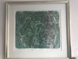 Original Lithographie von Hans Erni