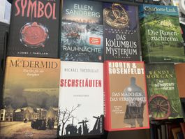 Paket7: 8 Krimis:Thriller- 7 Bücher gebunden, 1 Taschenbuch