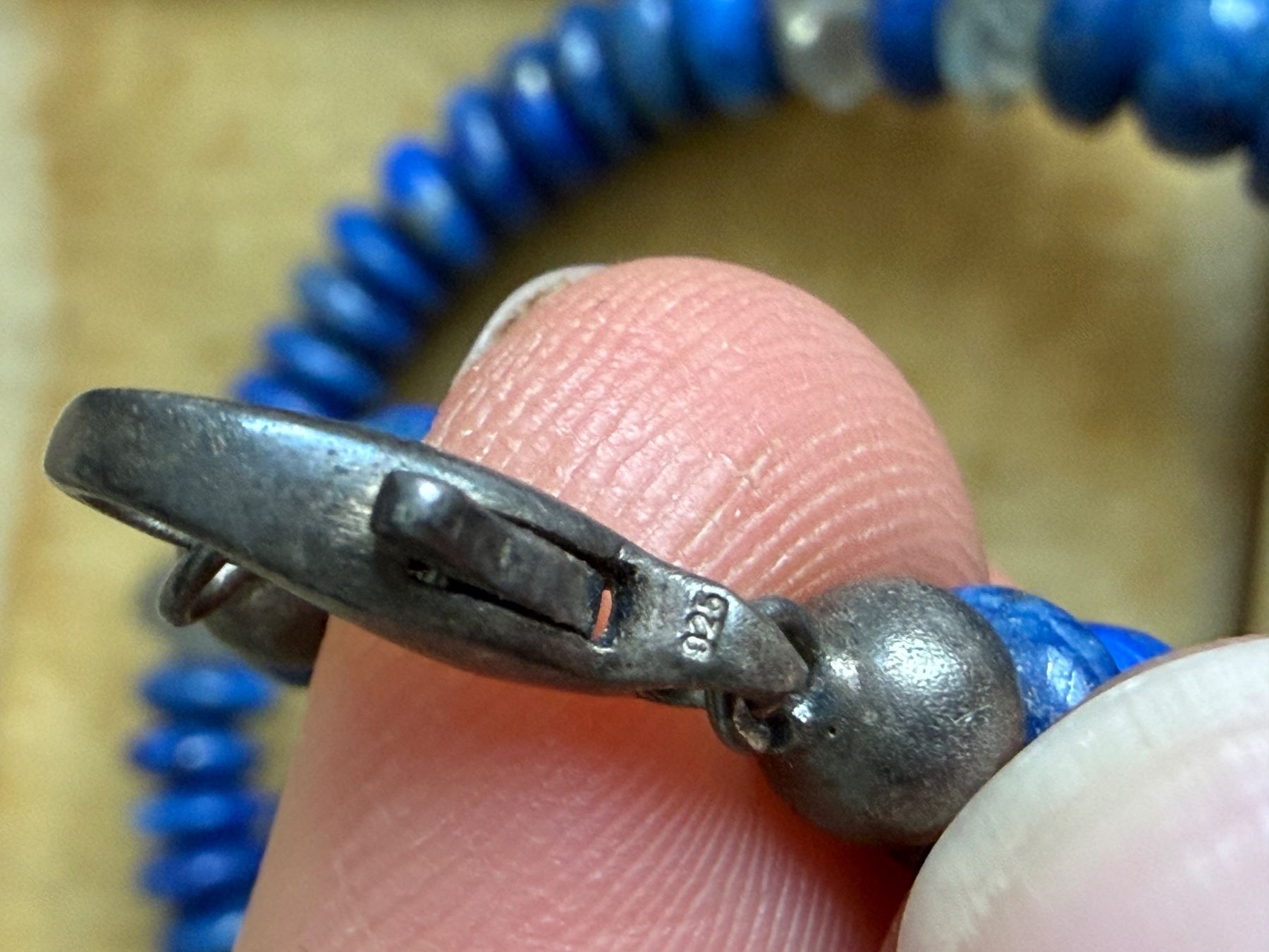 Ketten: Lapislazuli Kette mit Silber Verschluss 925 – Gebraucht aus Spiegel b. Bern von Rogger72 6