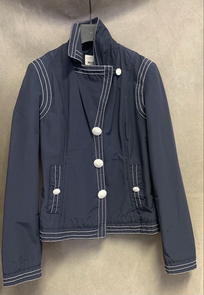Moschino Giacche: Moschino blaue Jacke S 34/36 – Usato da Unterseen venduto da jpowers1971 2
