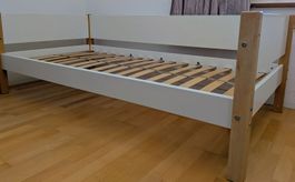 Flexa Einzelbett weiss/holz (Zustand siehe Beschreibung)