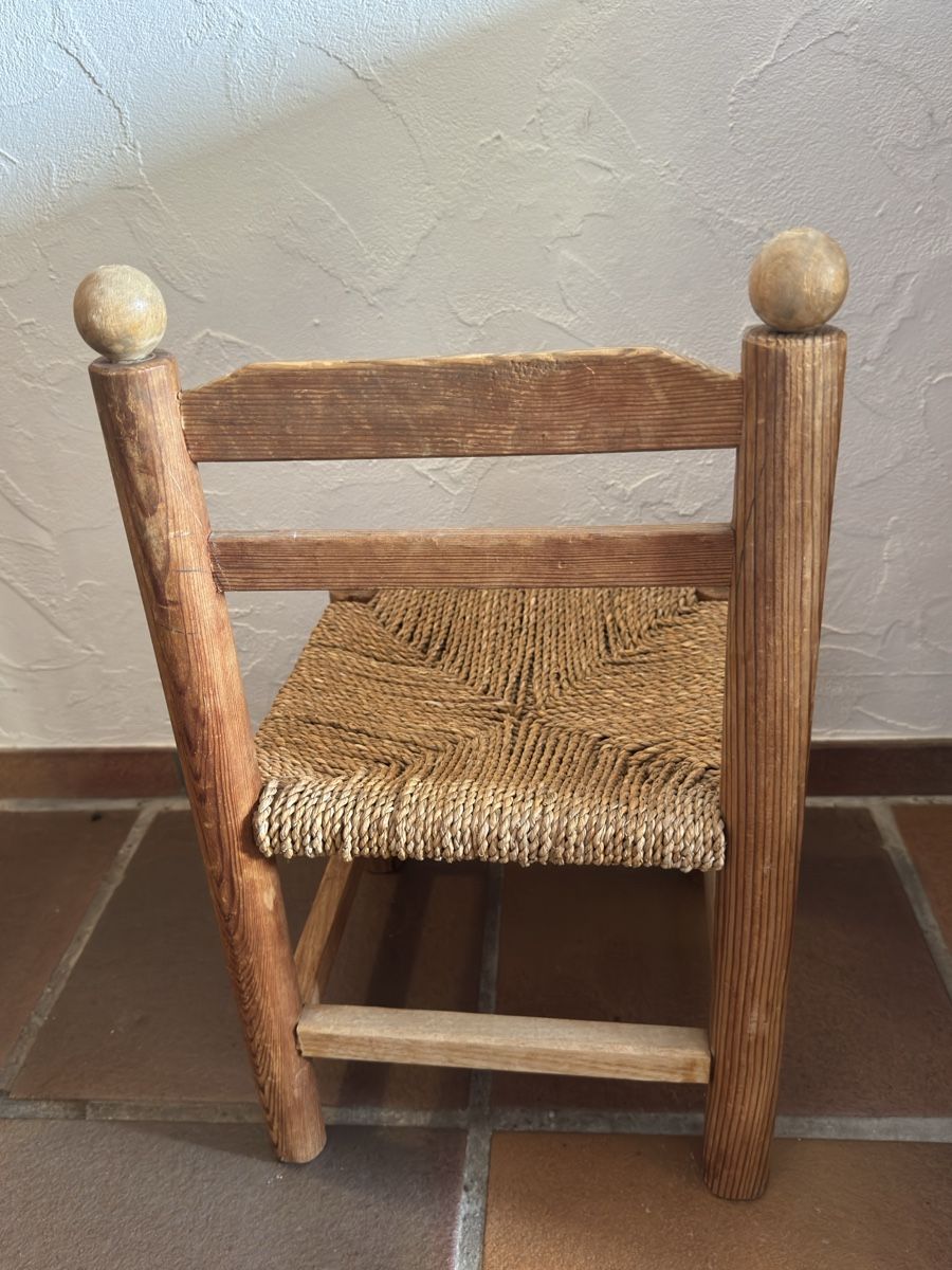 Sedie: Kinderstuhl Holz mit Strohsitz rustikal  – Usato da Hombrechtikon venduto da Froeschli9 2