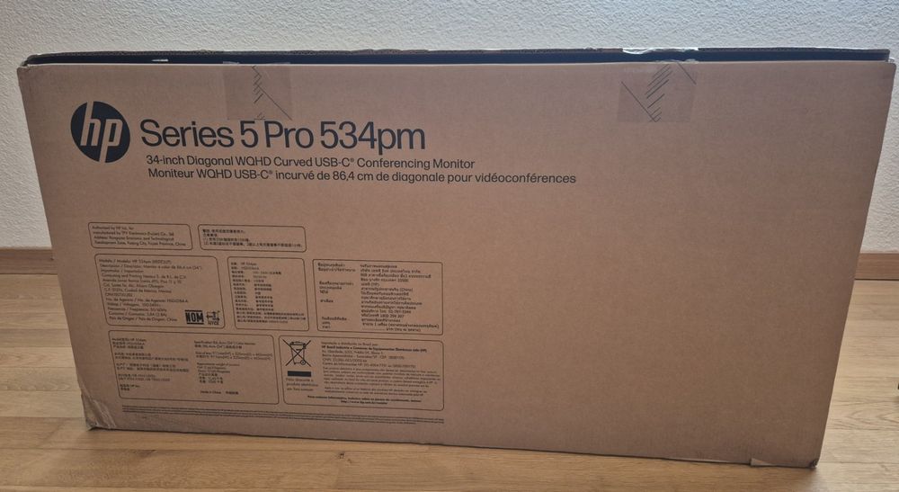 HP Curved Monitor 534pm 34